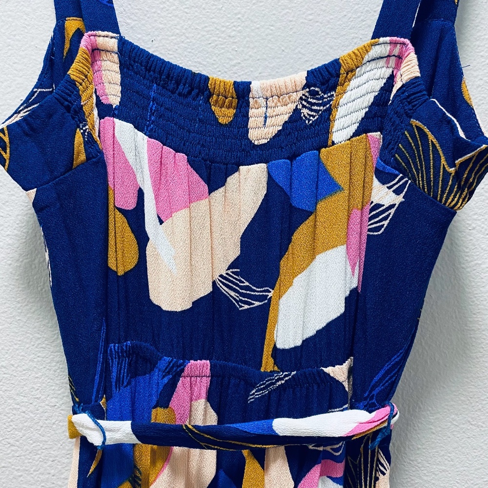 Fighting Eel Ava Sky blue koi maxi dress sz S - Picture 9 of 9